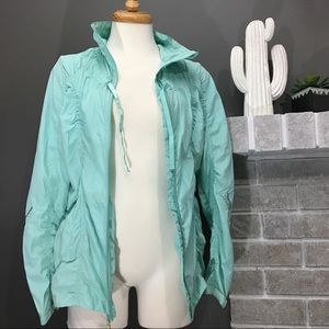 Tiffany blue windbreaker